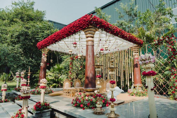 Traditional Mandap with Flowers